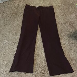 Betabrand burgundy pull on yoga trousers medium